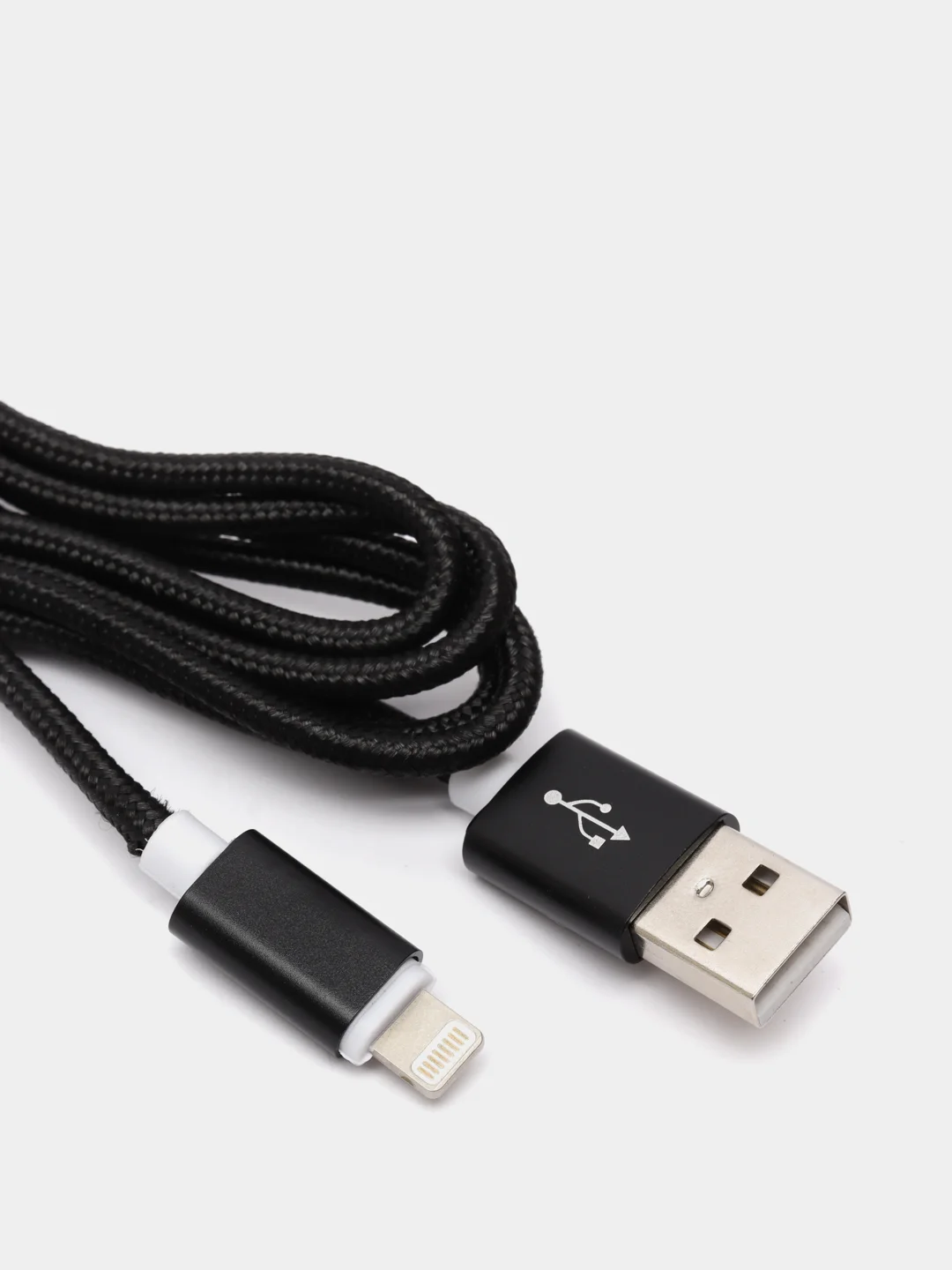 Черный usb кабель 2.0 А Apple Lythning, type C, micro usb