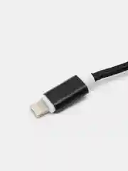 Черный usb кабель 2.0 А  Apple Lythning, type C, micro usb