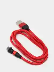 Красный usb Кабель для зарядки и передачи данных Charget 3.0 A (micro, Type C, Apple lightning)