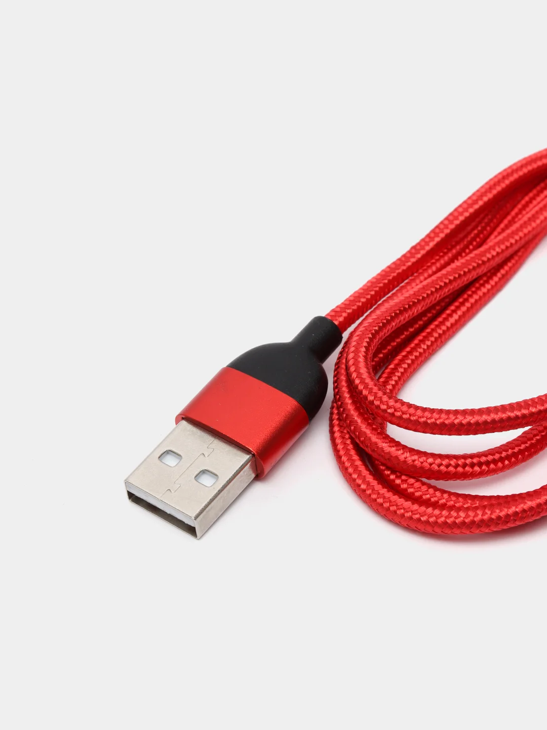Красный usb Кабель для зарядки и передачи данных Charget 3.0 A (micro, Type C, Apple lightning)