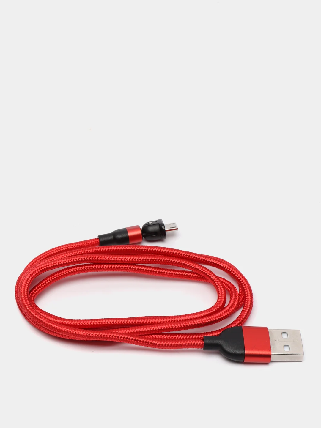 Красный usb Кабель для зарядки и передачи данных Charget 3.0 A (micro, Type C, Apple lightning)