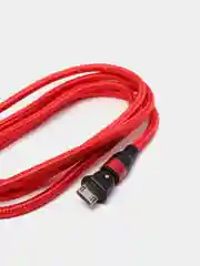 Красный usb Кабель для зарядки и передачи данных Charget 3.0 A (micro, Type C, Apple lightning)