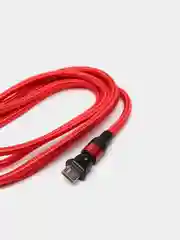 Красный usb Кабель для зарядки и передачи данных Charget 3.0 A (micro, Type C, Apple lightning)