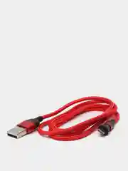 Красный usb Кабель для зарядки и передачи данных Charget 3.0 A (micro, Type C, Apple lightning)