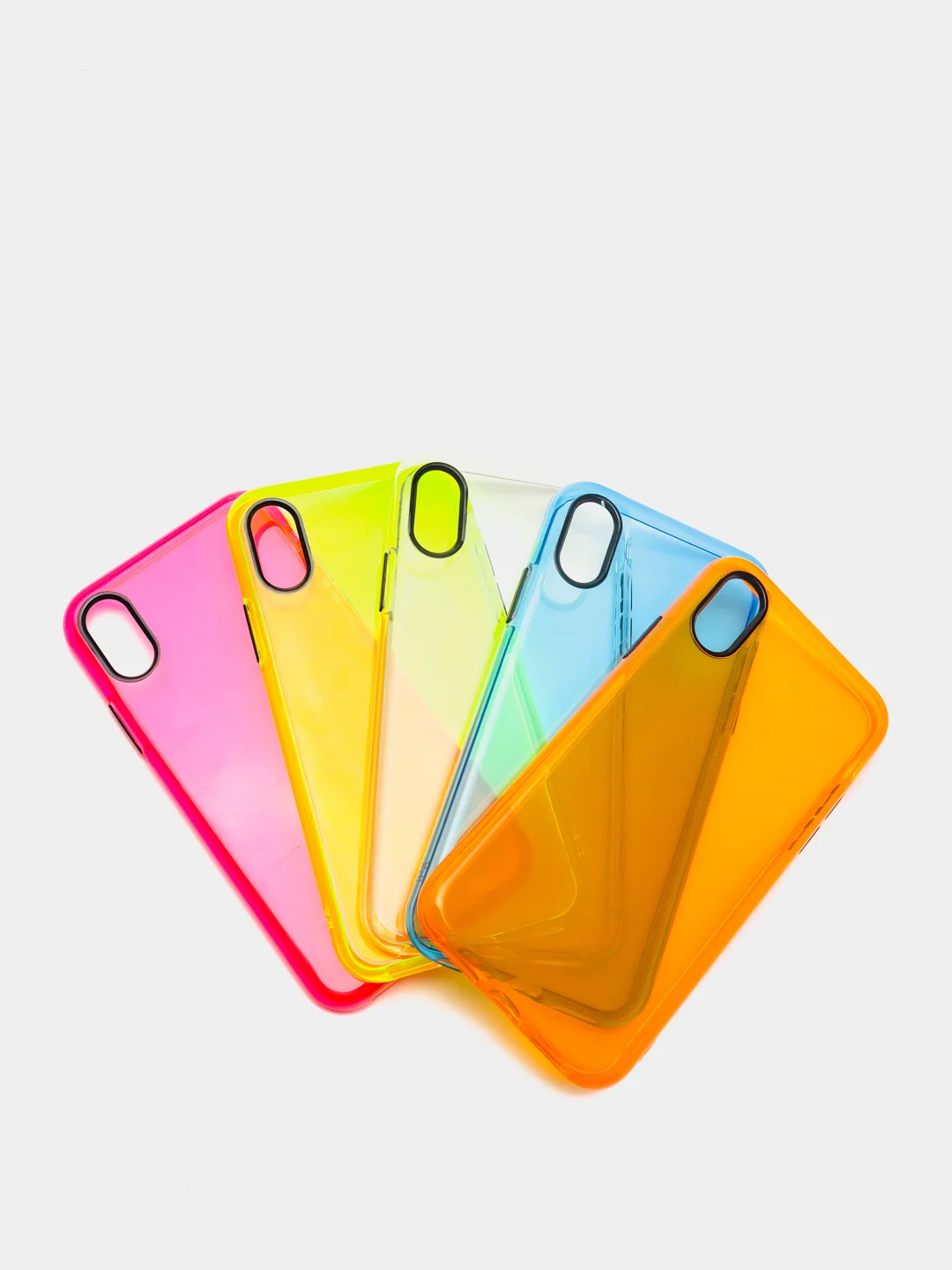 Оранжевый чехол для iPhone 11, 7, 8, SE 2020, Plus, X, XS, XR, Max, Pro прозрачный, 5 цветов