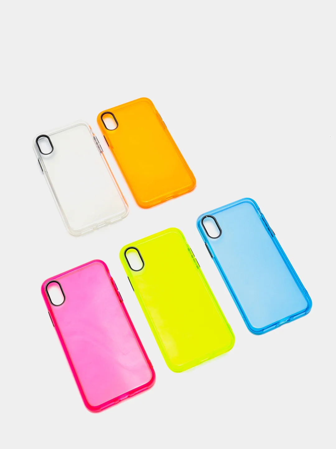 Оранжевый чехол для iPhone 11, 7, 8, SE 2020, Plus, X, XS, XR, Max, Pro прозрачный, 5 цветов