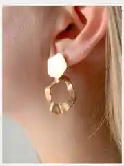 Фактурные женские серьги