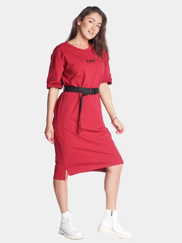 Платье женское self КЛП1455П5 бордовый, KLERY