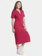 Платье женское лицо девушки в очках КП1479П3 бордовый, KLERY