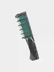 Зеленый мини-расческа с цветными мелками для волос