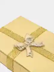 Желтый коробка подарочная для колец и украшений