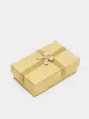 Желтый коробка подарочная для колец и украшений