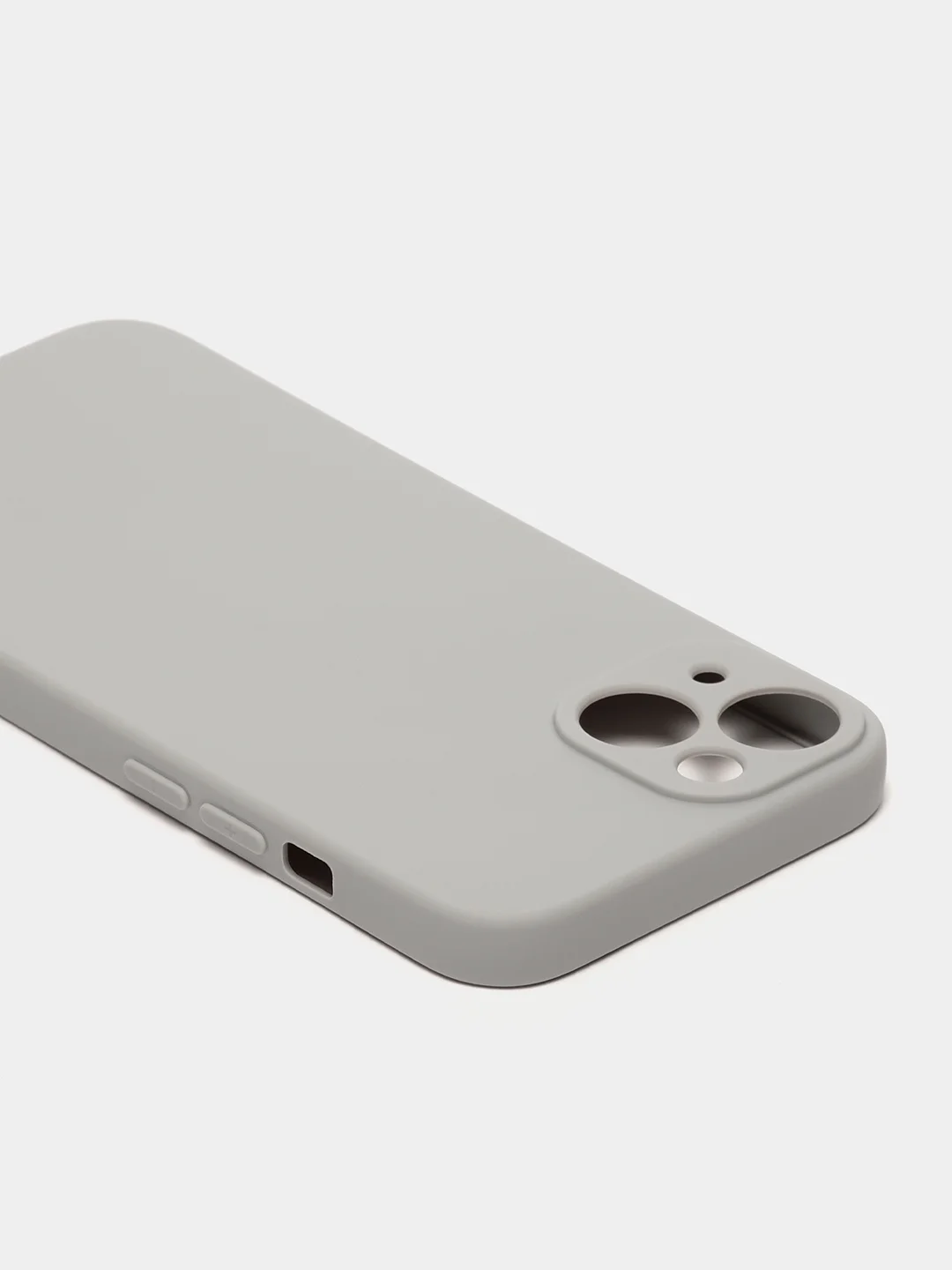 Серый чехол для iPhone 13 Mini 12 Mini 13 Pro с защитой камеры силиконовый