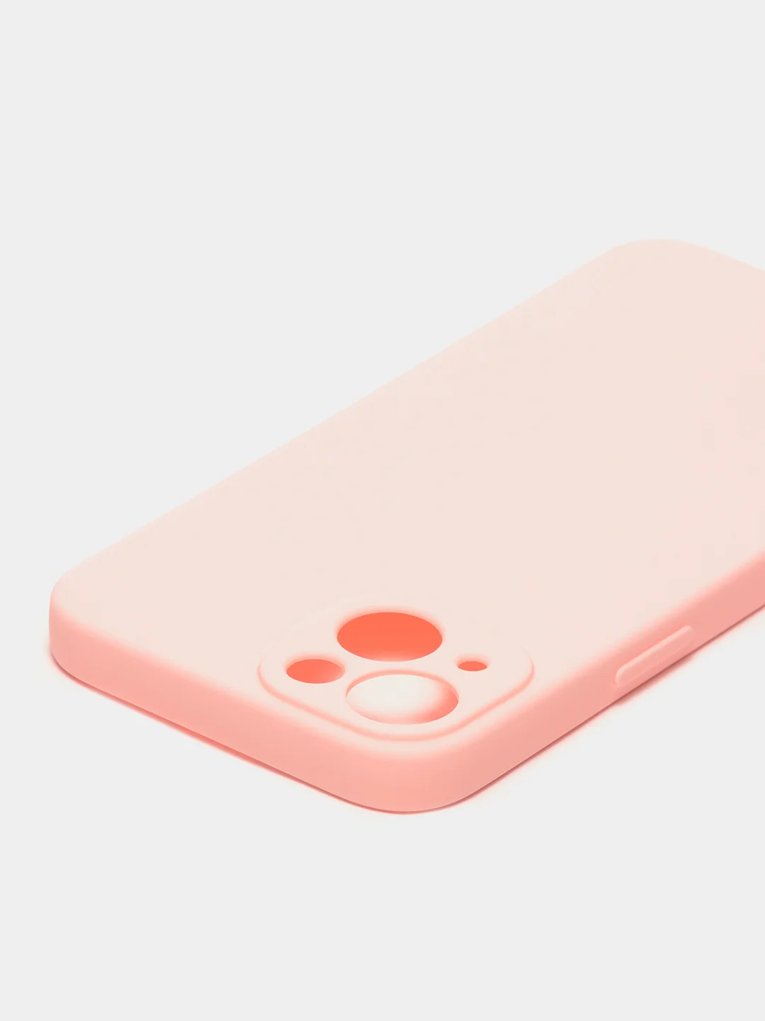 Розовый чехол для iPhone 13 Mini 12 Mini 13 Pro с защитой камеры силиконовый