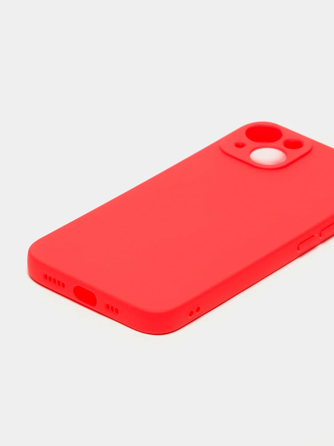 Красный чехол для iPhone 13 Mini 12 Mini 13 Pro с защитой камеры силиконовый
