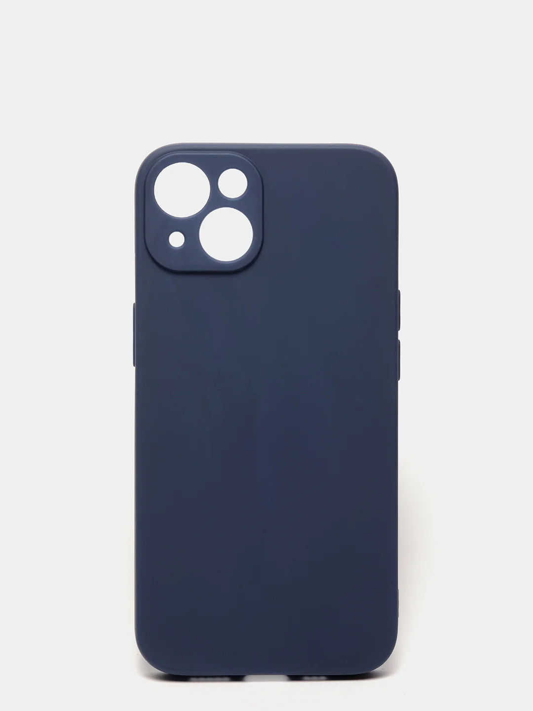 Темно-синий чехол для iPhone 13 Mini 12 Mini 13 Pro с защитой камеры силиконовый