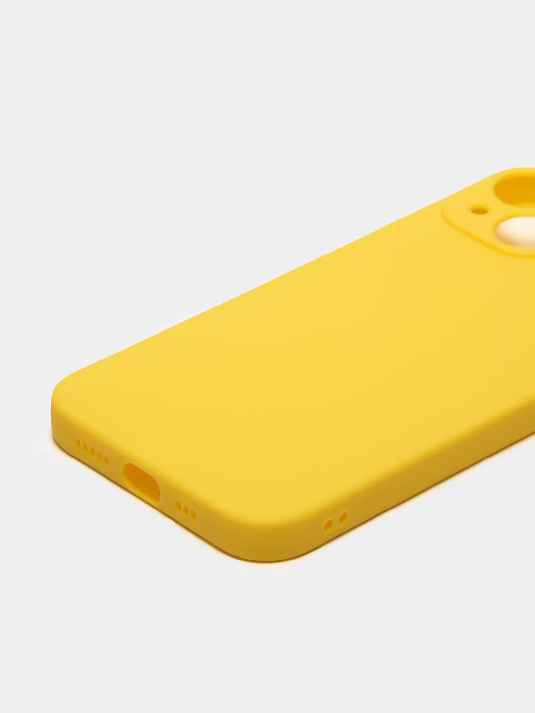 Желтый чехол для iPhone 13 Mini 12 Mini 13 Pro с защитой камеры силиконовый