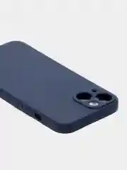 Темно-синий чехол для iPhone 13 Mini 12 Mini 13 Pro с защитой камеры силиконовый