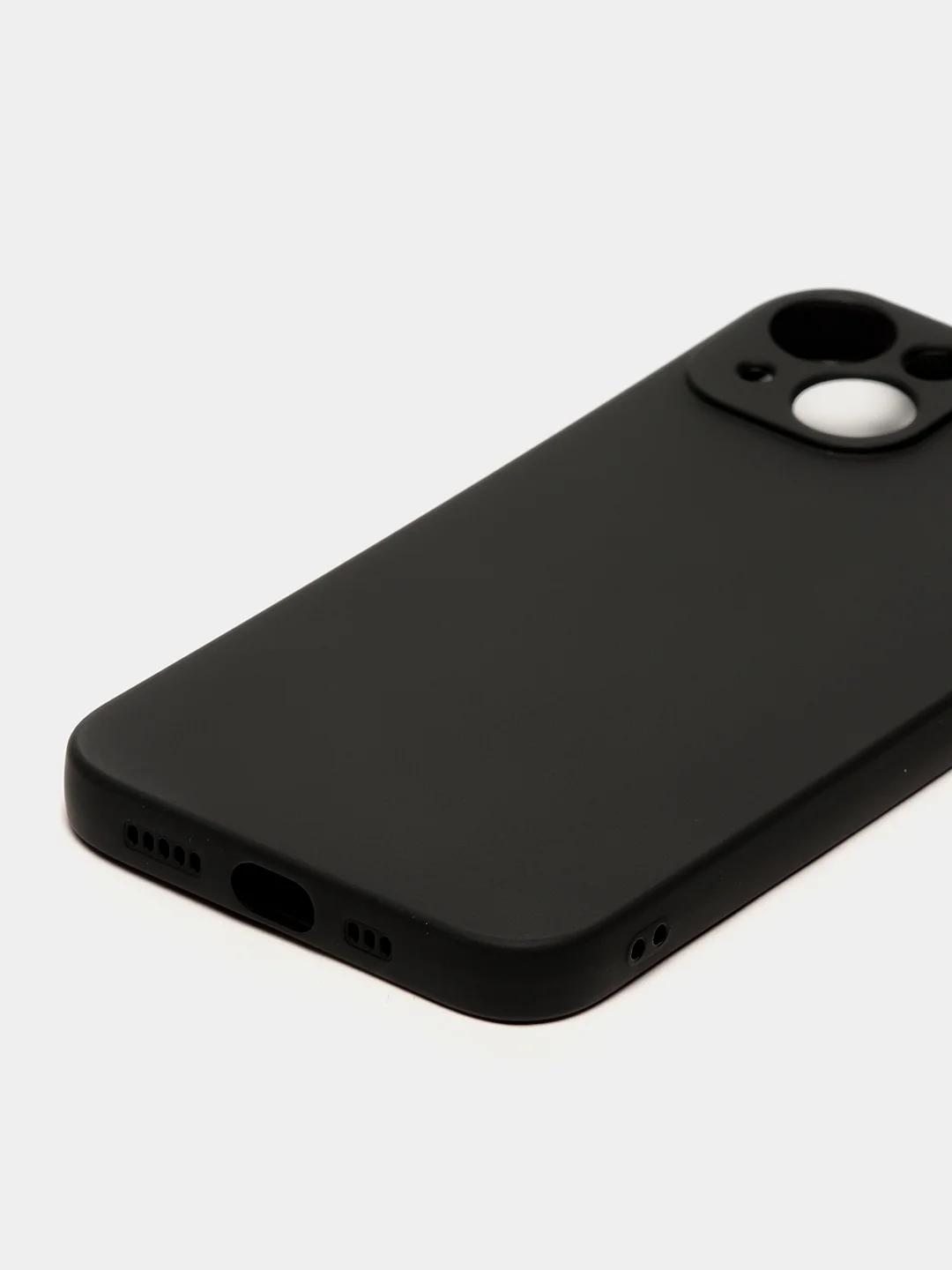 Черный чехол для iPhone 13 Mini 12 Mini 13 Pro с защитой камеры силиконовый