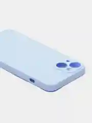 Голубой чехол для iPhone 13 Mini 12 Mini 13 Pro с защитой камеры силиконовый