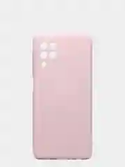 Лавандовый чехол силиконовый с защитой камеры для Samsung A22 / M32 / M22 с бархатной подкладкой