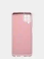 Лавандовый чехол силиконовый с защитой камеры для Samsung A22 / M32 / M22 с бархатной подкладкой