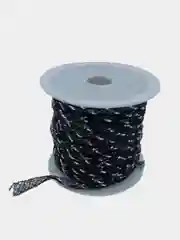 Черный полый шнур сеточка, диаметр 4 мм
