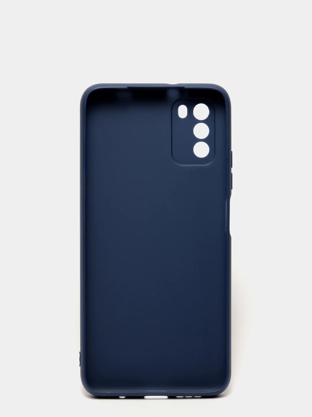 Темно-синий чехол на Xiaomi Poco M3 силиконовый