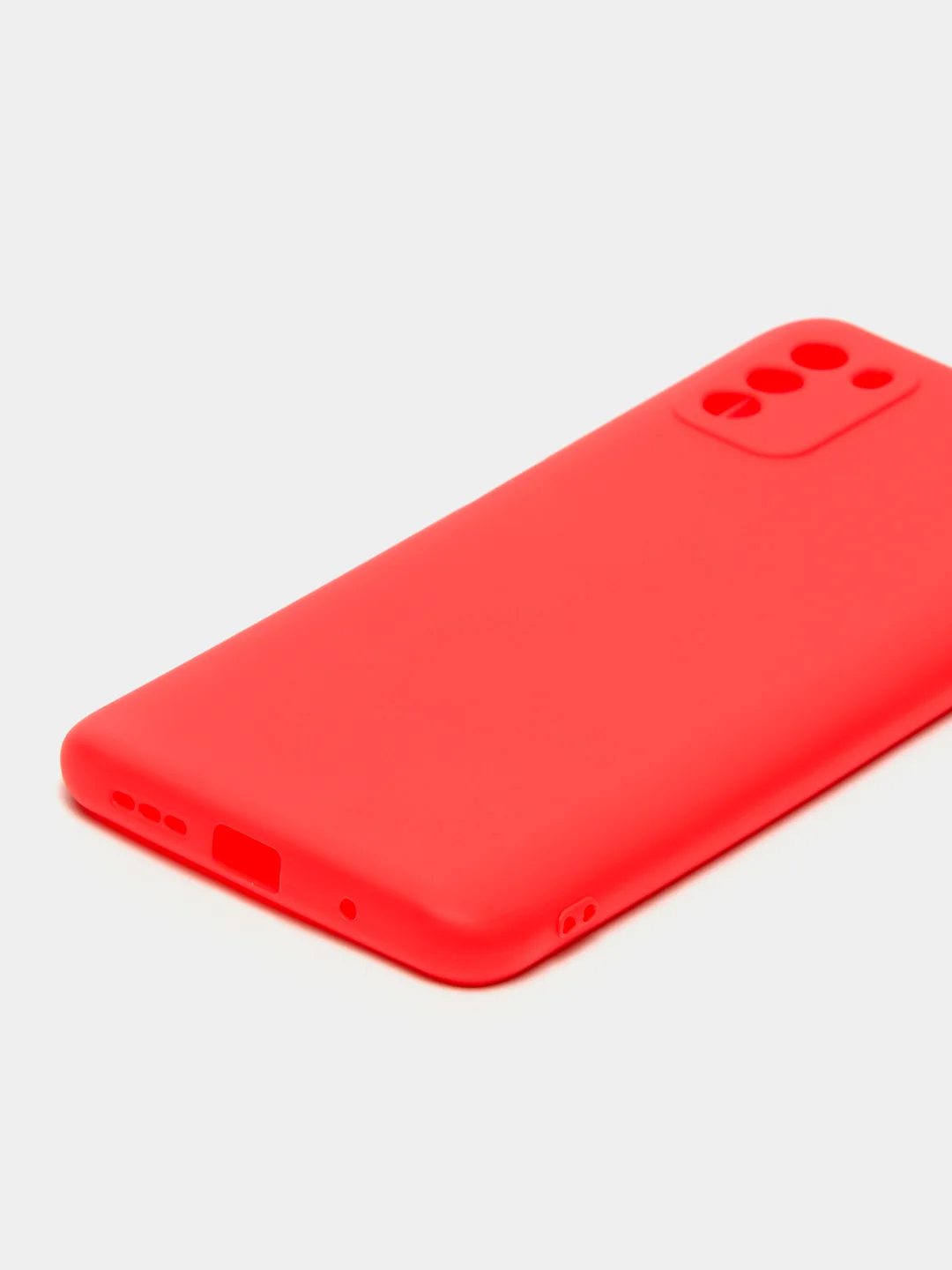 Красный чехол на Xiaomi Poco M3 силиконовый