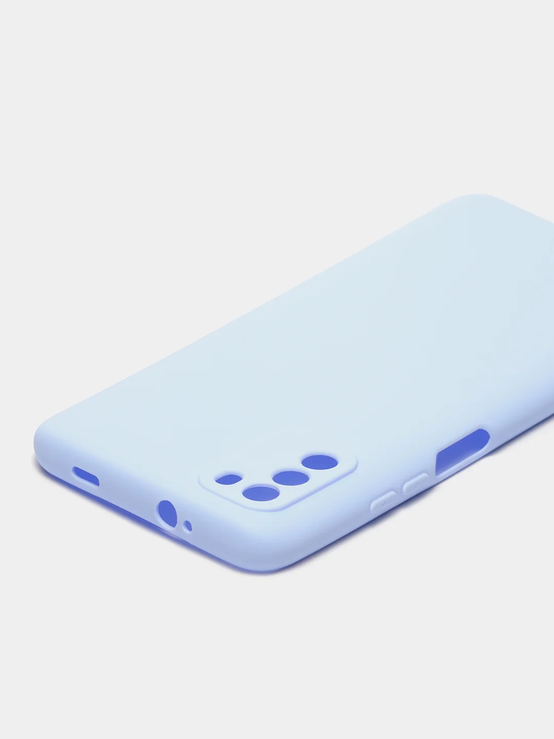 Голубой чехол на Xiaomi Poco M3 силиконовый