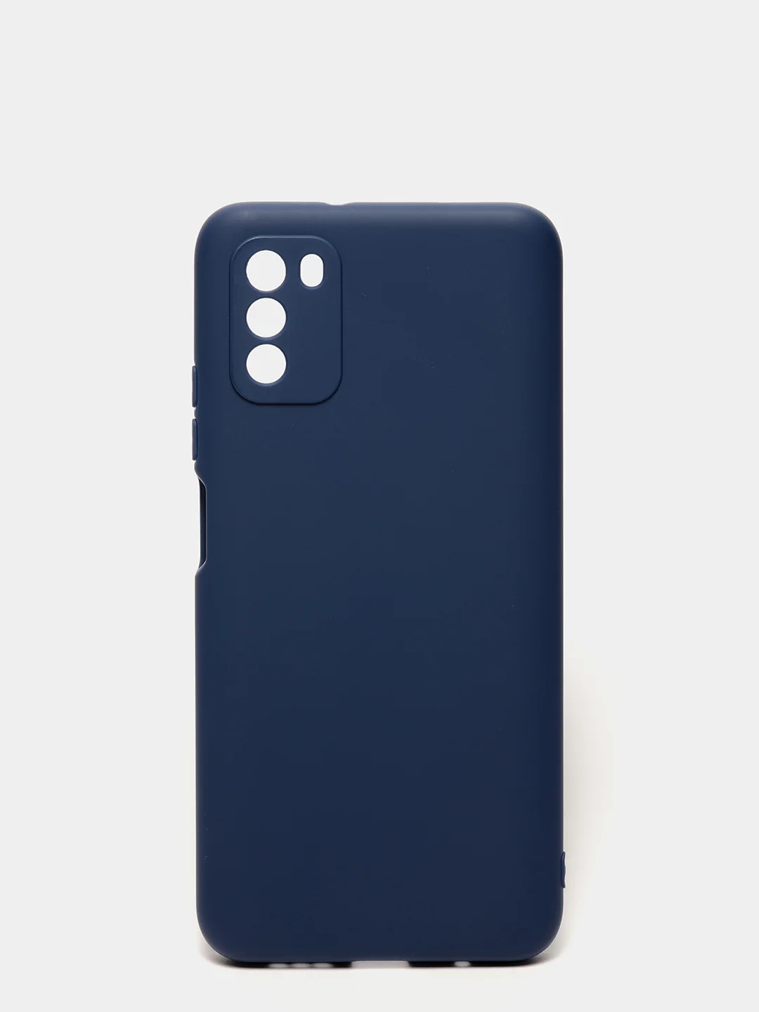 Темно-синий чехол на Xiaomi Poco M3 силиконовый