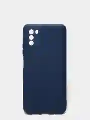 Темно-синий чехол на Xiaomi Poco M3 силиконовый