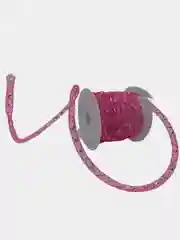 Розовый полый шнур сеточка, диаметр 4 мм