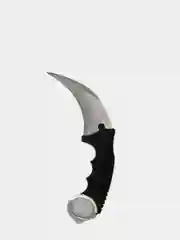 Белый нож керамбит Cs Go имитирующий клык тигра