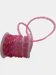 Розовый полый шнур сеточка, диаметр 4 мм