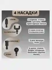 Массажер-пистолет для тела  Fascial Gun,перкуссионный ударный