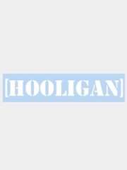 Наклейка на авто "HOOLIGAN", 25 х 4 см