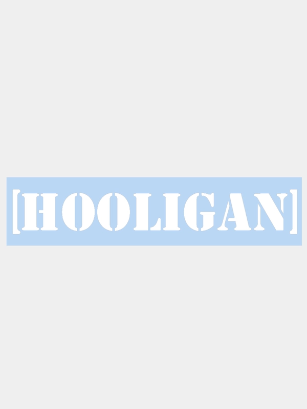 Наклейка на авто "HOOLIGAN", 25 х 4 см