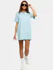 Ледяной платье-футболка Оversize однотонное, короткое