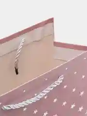 Розовый подарочный пакет "Звезда"