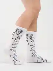 Белый носки мужские, с надписями