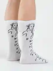 Белый носки мужские, с надписями