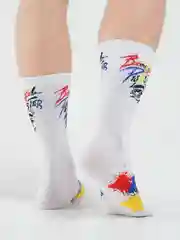 Желтый носки мужские, с надписями