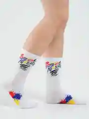 Желтый носки мужские, с надписями