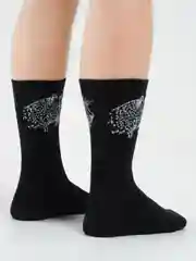 Серый носки мужские, с надписями