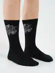 Серый носки мужские, с надписями