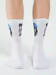 Синий носки мужские, с надписями