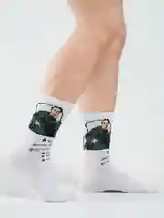 Зелёный хаки носки мужские, с надписями