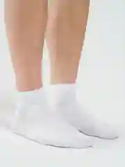 Белый носки однотонные, короткие