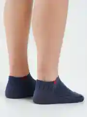 Синий носки короткие унисекс, 3 пары
